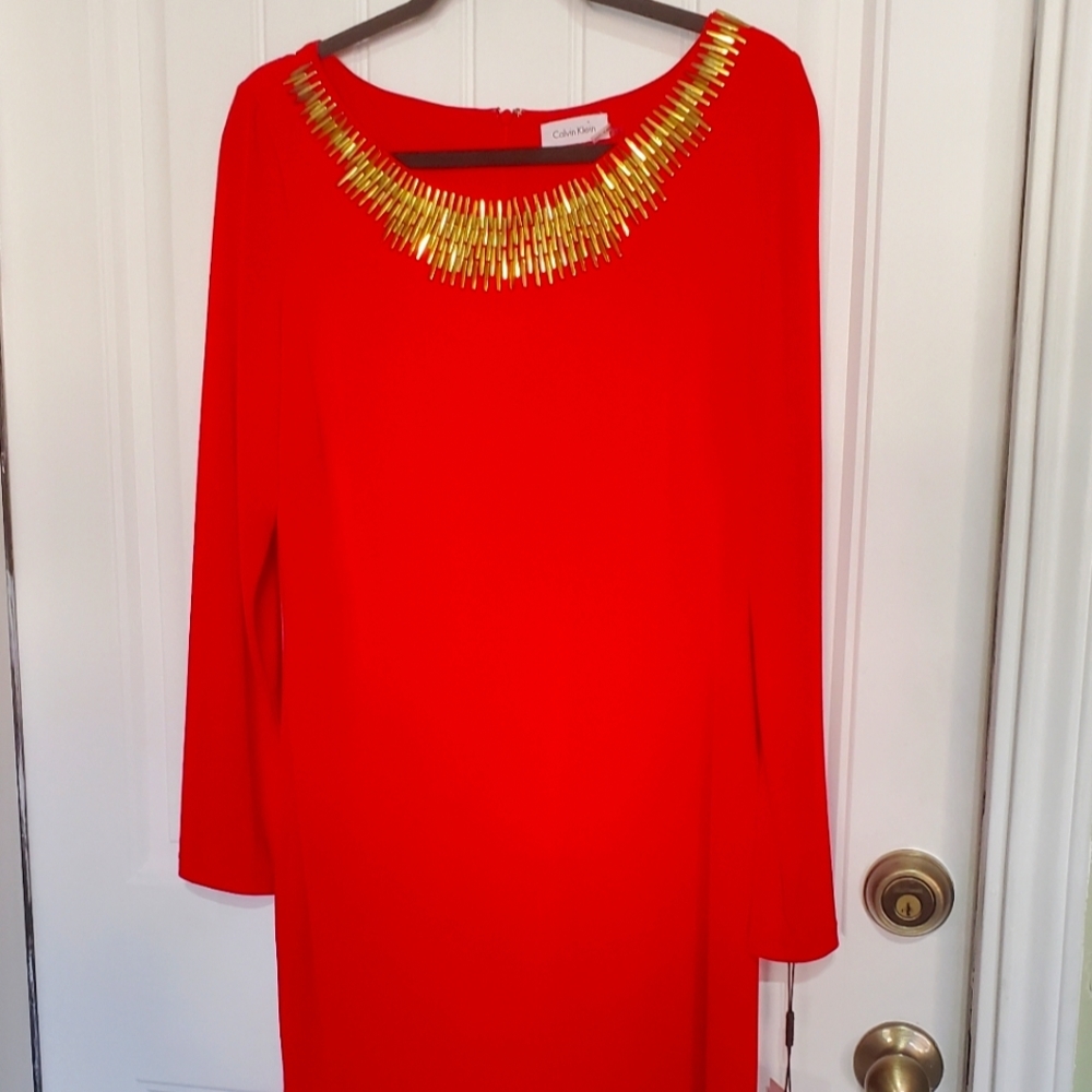 Calvin klein Red Dress Size 12